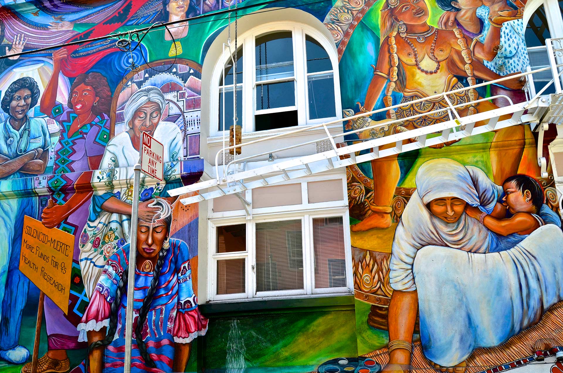 Women's Buildingin muraali San Franciscon Missionissa. Kuva: David McSpadden, Flickr.com, CC 2.0.