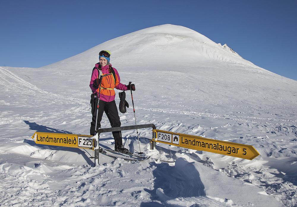 Landmannalaugariin voi tulla myös talvella, mutta silloin hiihtäen tai erikoisvarustellulla jeepillä. Hiihtoretkiä järjestää mm. Icelandic Mountainguides. Kuva: Björgvin Hilmarsson.