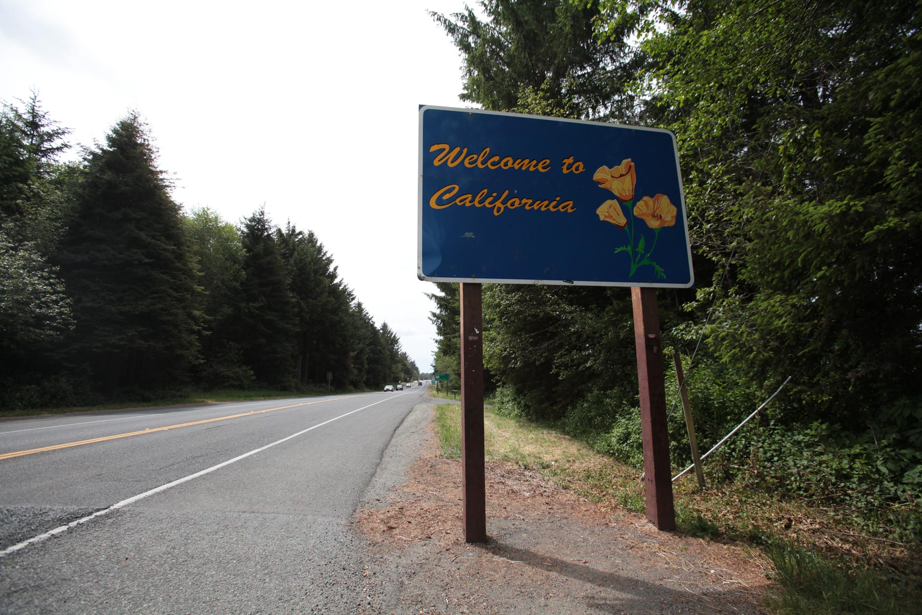 Selfie-pysäkki Oregonin ja Kalifornian rajalla. (c) Teea Jokihaara /tripsteri.fi