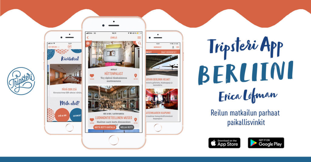 Tripsteri App -Berliini banneri