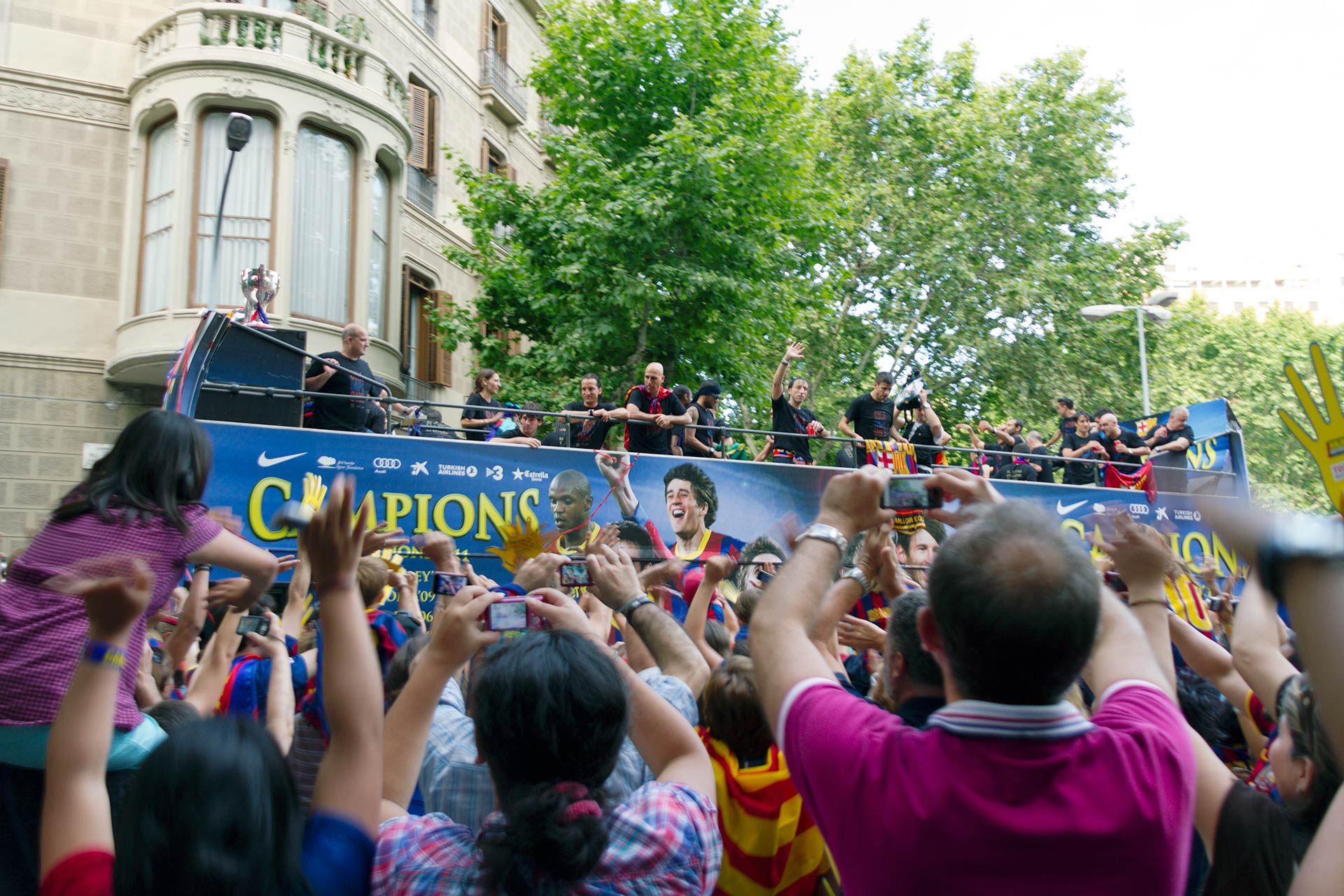 Barçan Champions liigan voitonkulkue 2009 Barcelonassa © Tuulia Kolehmainen