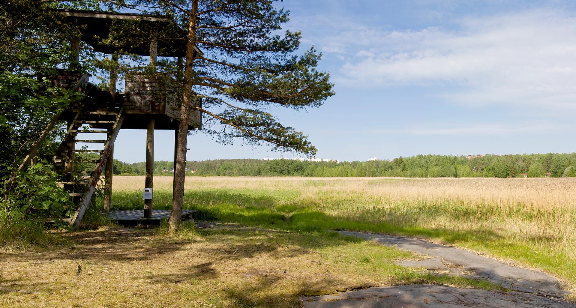 Hanikan luonnonsuojelualue ja lintutorni © Visit Espoo